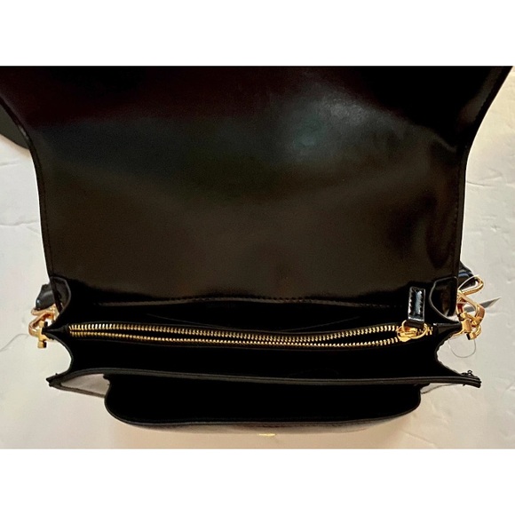 Rachel Zoe Black Shoulder Crossbody Bag with Gold Hardware and Bag Hook NEW NWT - Picture 7 of 7